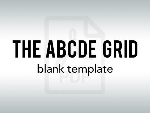 2.1 - The ABCDE Model blank template